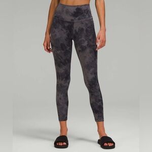 Lululemon Align High-Rise Pant 25" Diamond Dye Pitch Grey‎ Graphite Grey  Size 8